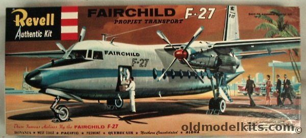 Revell 1/94 Fairchild F-27 Propjet Transport 'S' Kit, H297-98 plastic model kit